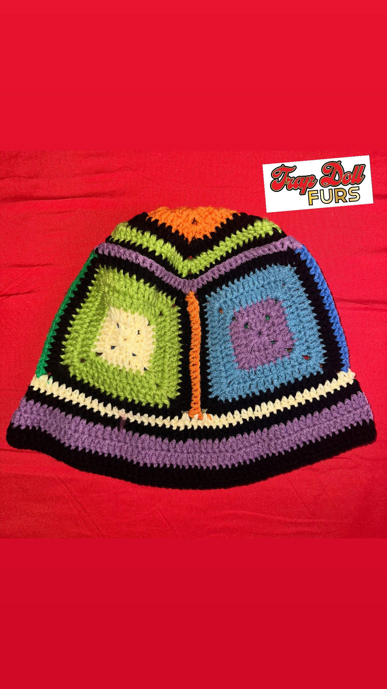 Knitted crochet hats