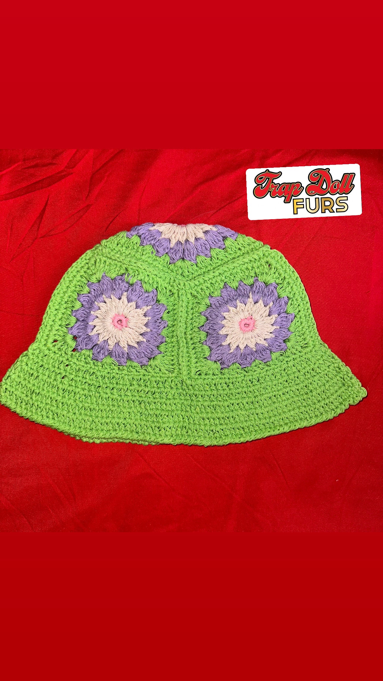 Knitted crochet hats