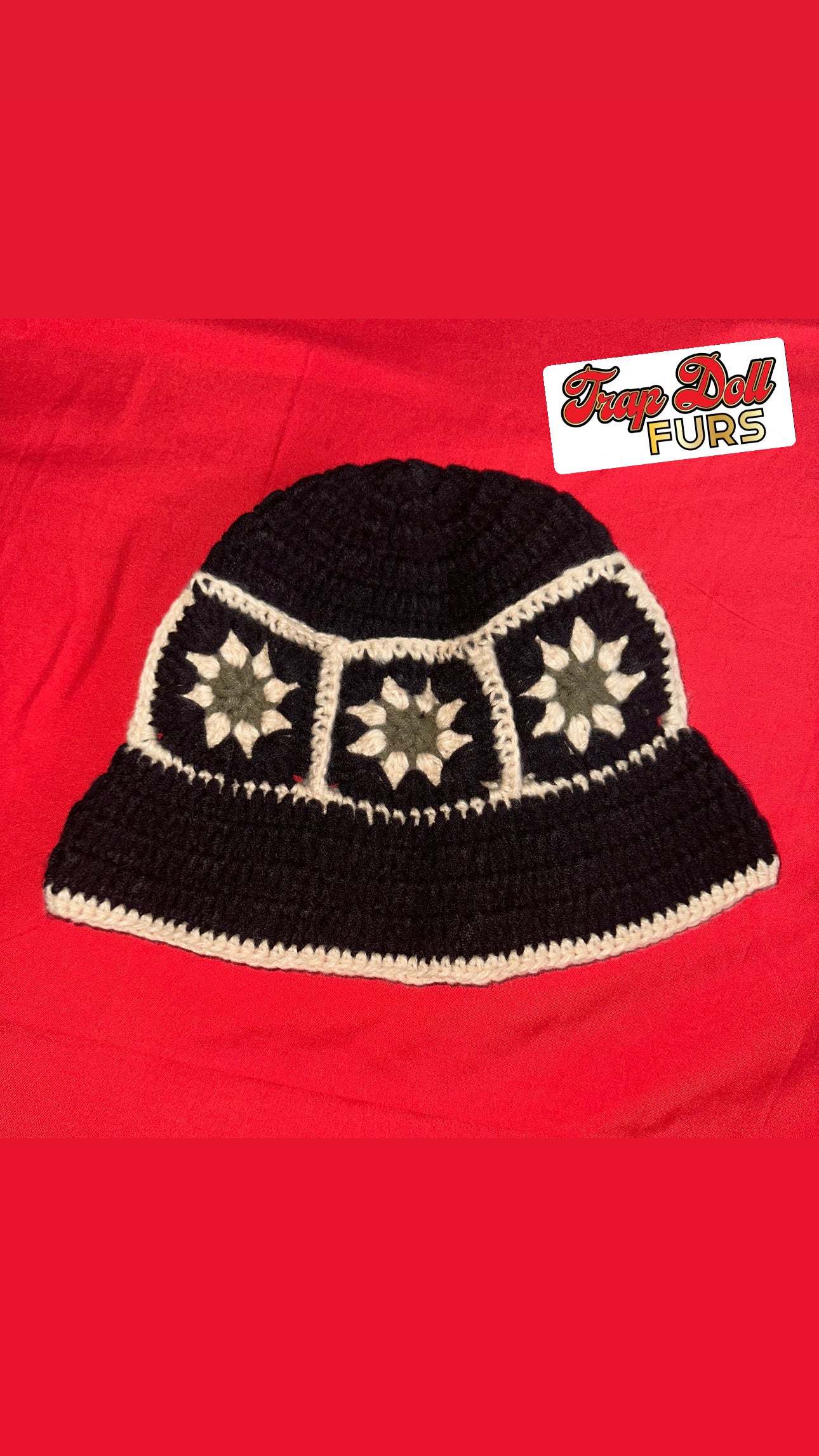 Knitted crochet hats